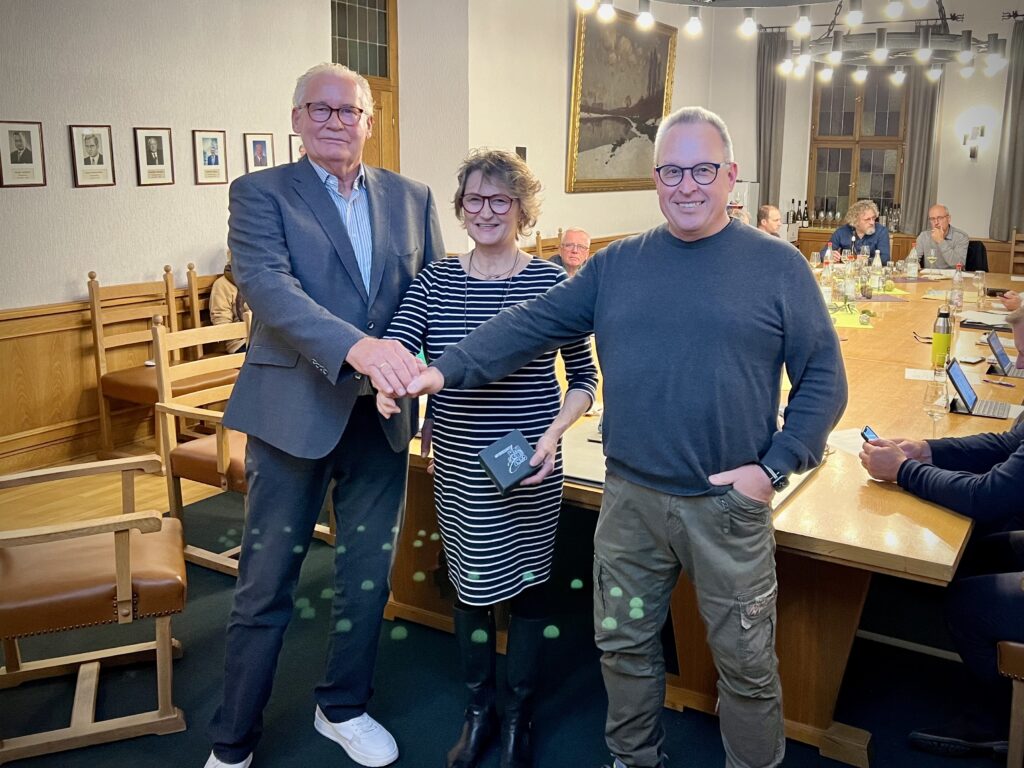 vlnr.: Werner Willius, Claudia Bläsius-Wirth, Peter Muth